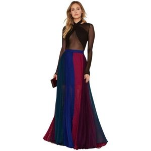 Nasty Gal The Rainbow's End Chiffon Maxi Skirt